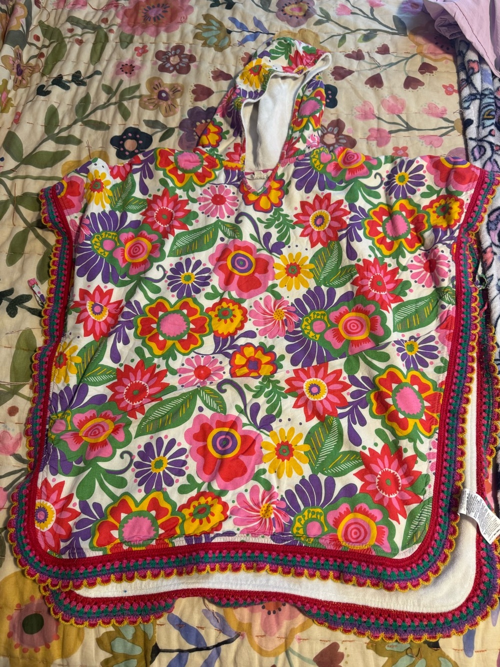 Mini Boden Girls Terry Poncho ~ L